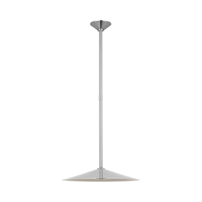 Ponce LED Pendant Light in Polished Nickel/Polished Nickel (Large).