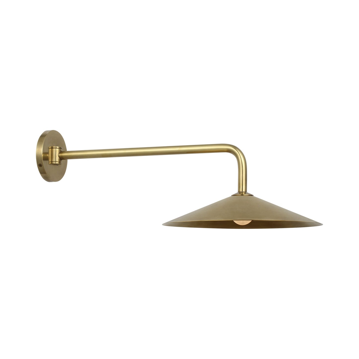 Ponce LED Wall Light in Hand-Rubbed Antique Brass/Hand-Rubbed Antique Brass (23.75-Inch).