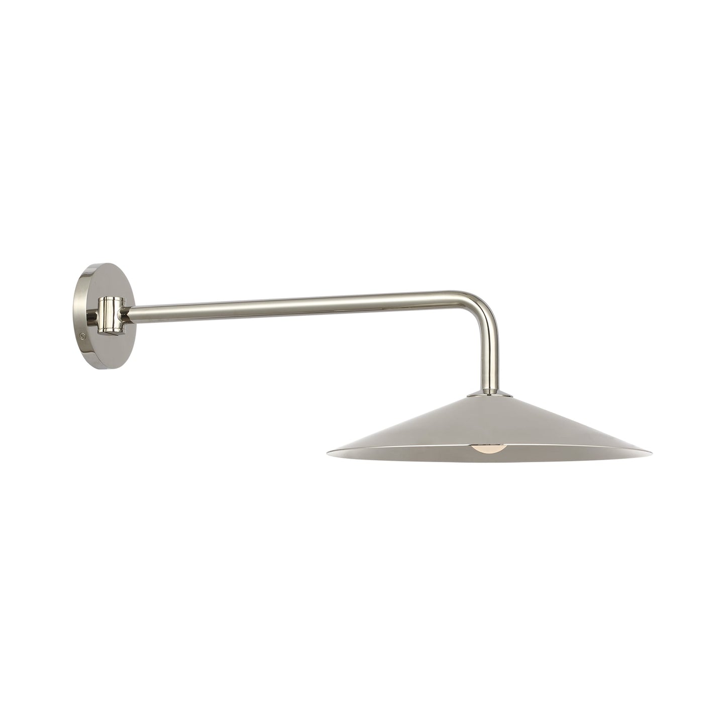 Ponce LED Wall Light in Polished Nickel/Polished Nickel (23.75-Inch).