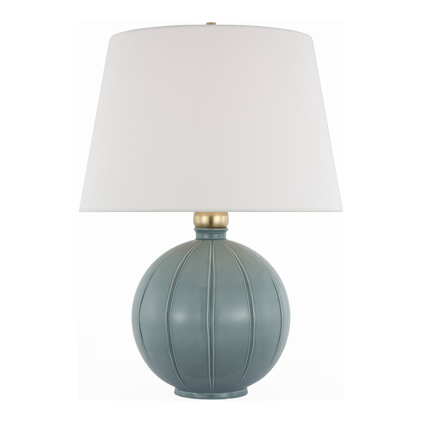 Ponteil Table Lamp in Crackled Robin (Large).