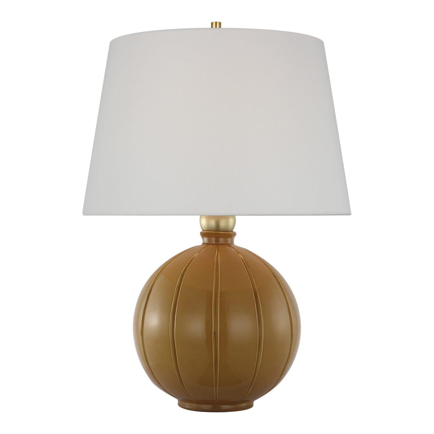 Ponteil Table Lamp in Crackled Sienna (Large).