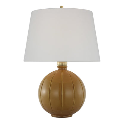 Ponteil Table Lamp in Crackled Sienna (Large).