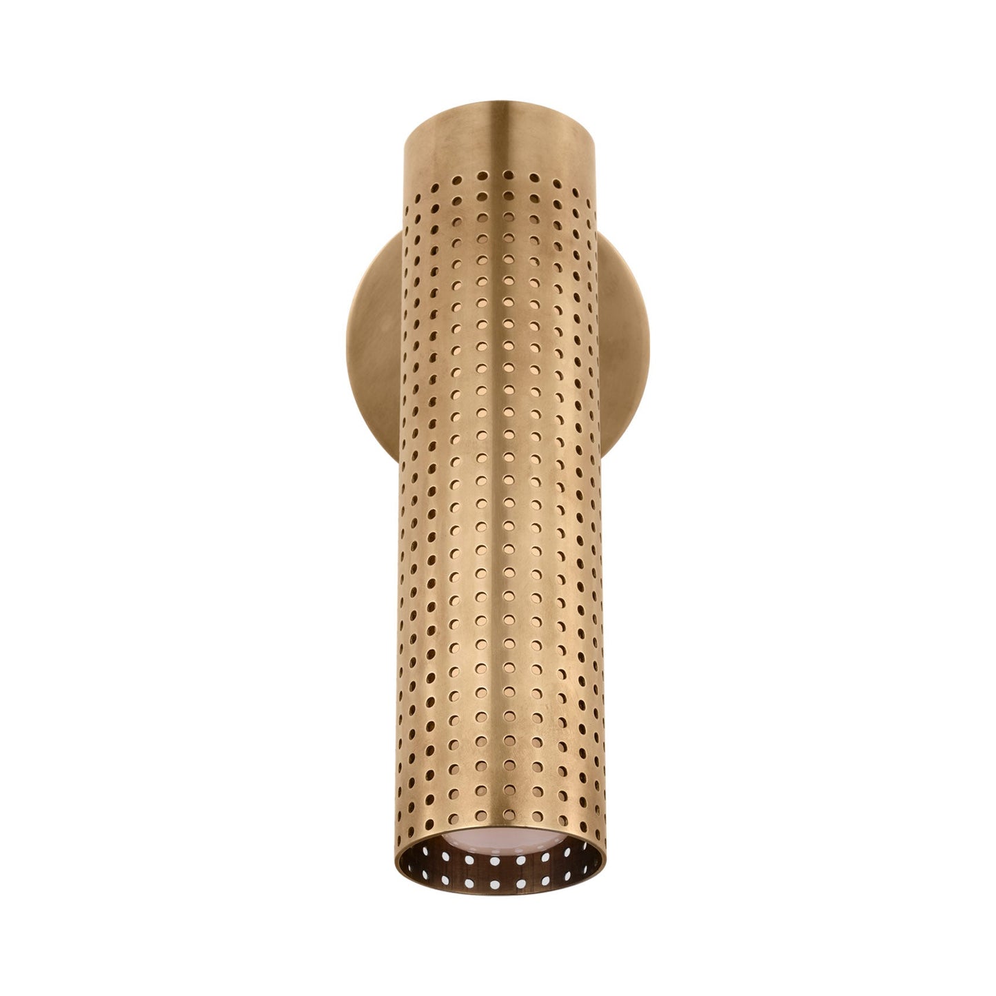 Precision LED Wall Light in Antique-Burnished Brass.