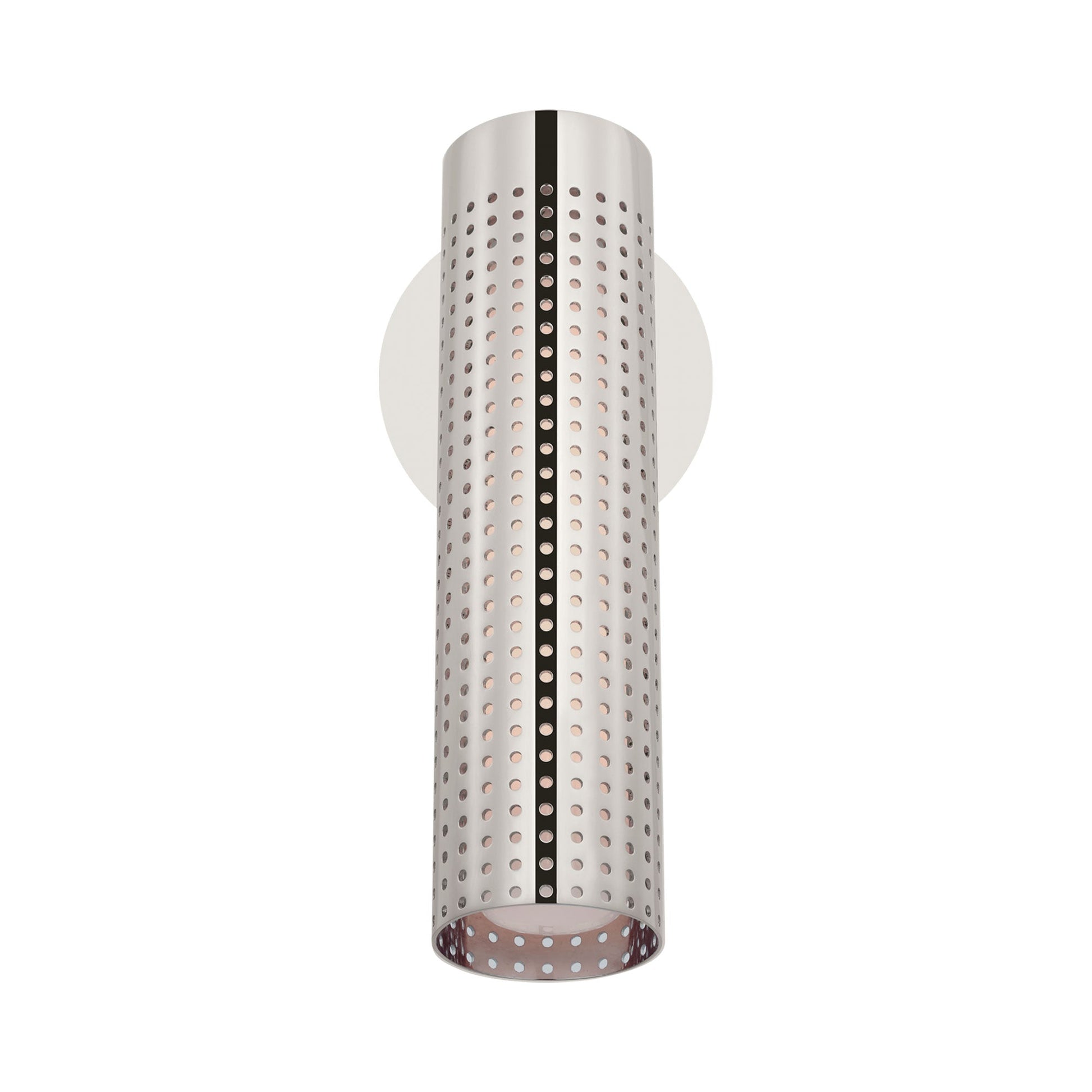 Precision LED Wall Light in Polished Nickel.