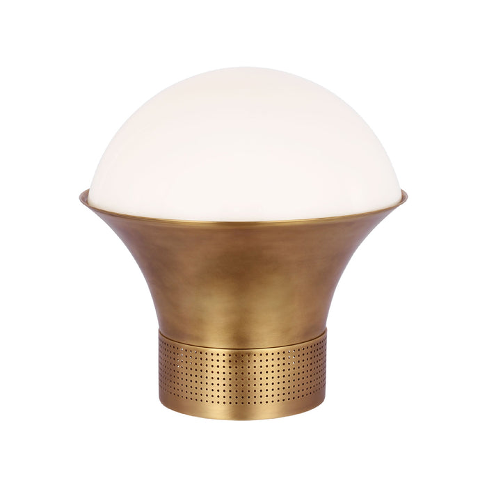 Precision Table Lamp in Antique-Burnished Brass (Small).