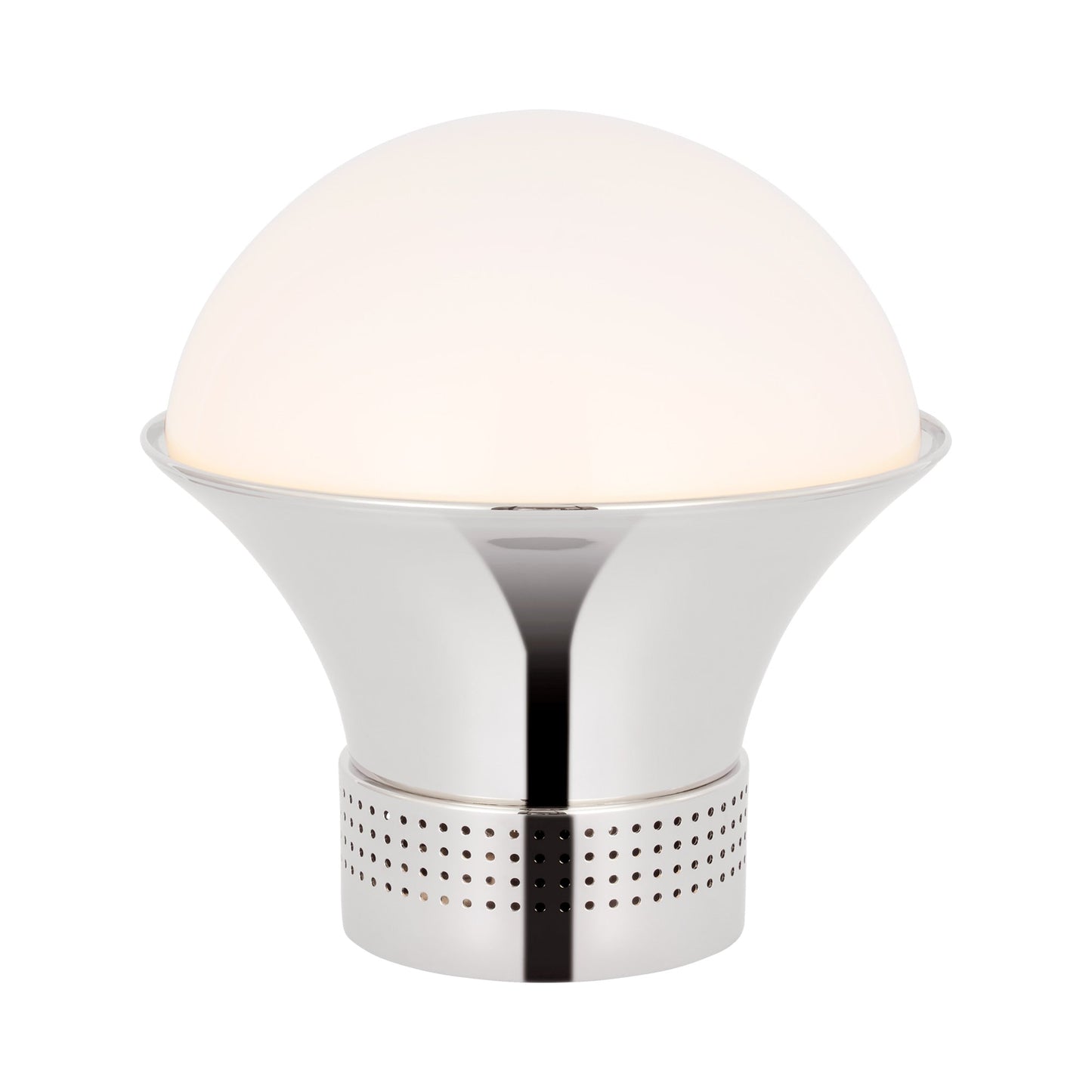 Precision Table Lamp in Polished Nickel (Medium).