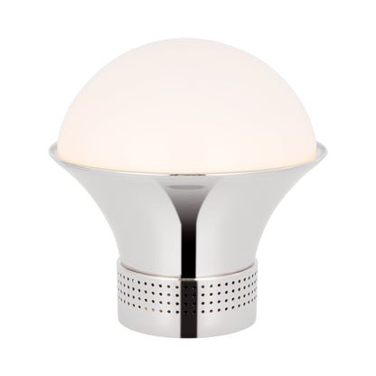 Precision Table Lamp in Polished Nickel (Medium).