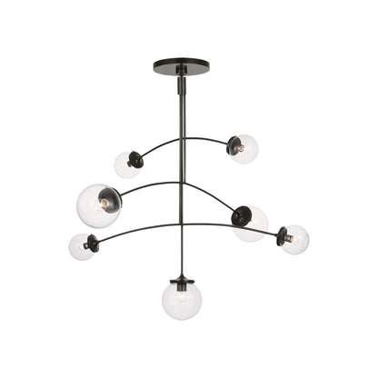 Prescott Chandelier in Bronze/Clear (Large).