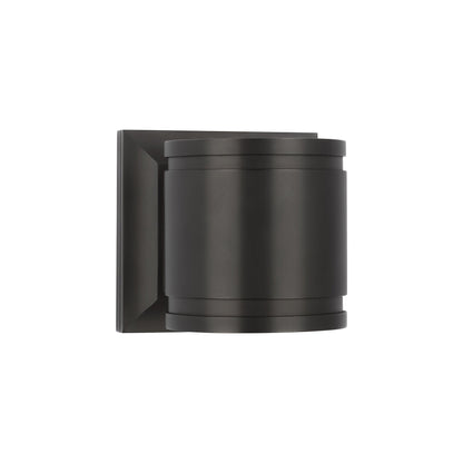 Provo Outdoor LED Wall Light in Matte Black (4.5-Inch).