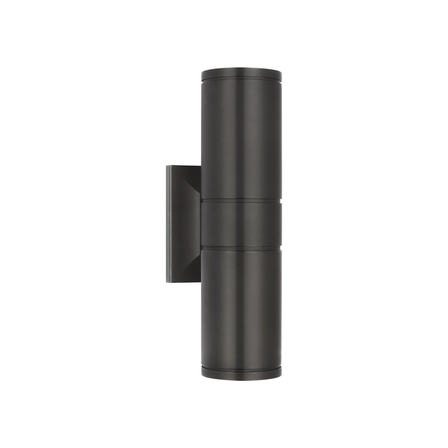 Provo Outdoor LED Wall Light in Matte Black (14-Inch).