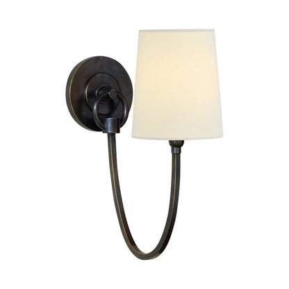 Reed Single Wall Light in Bronze.