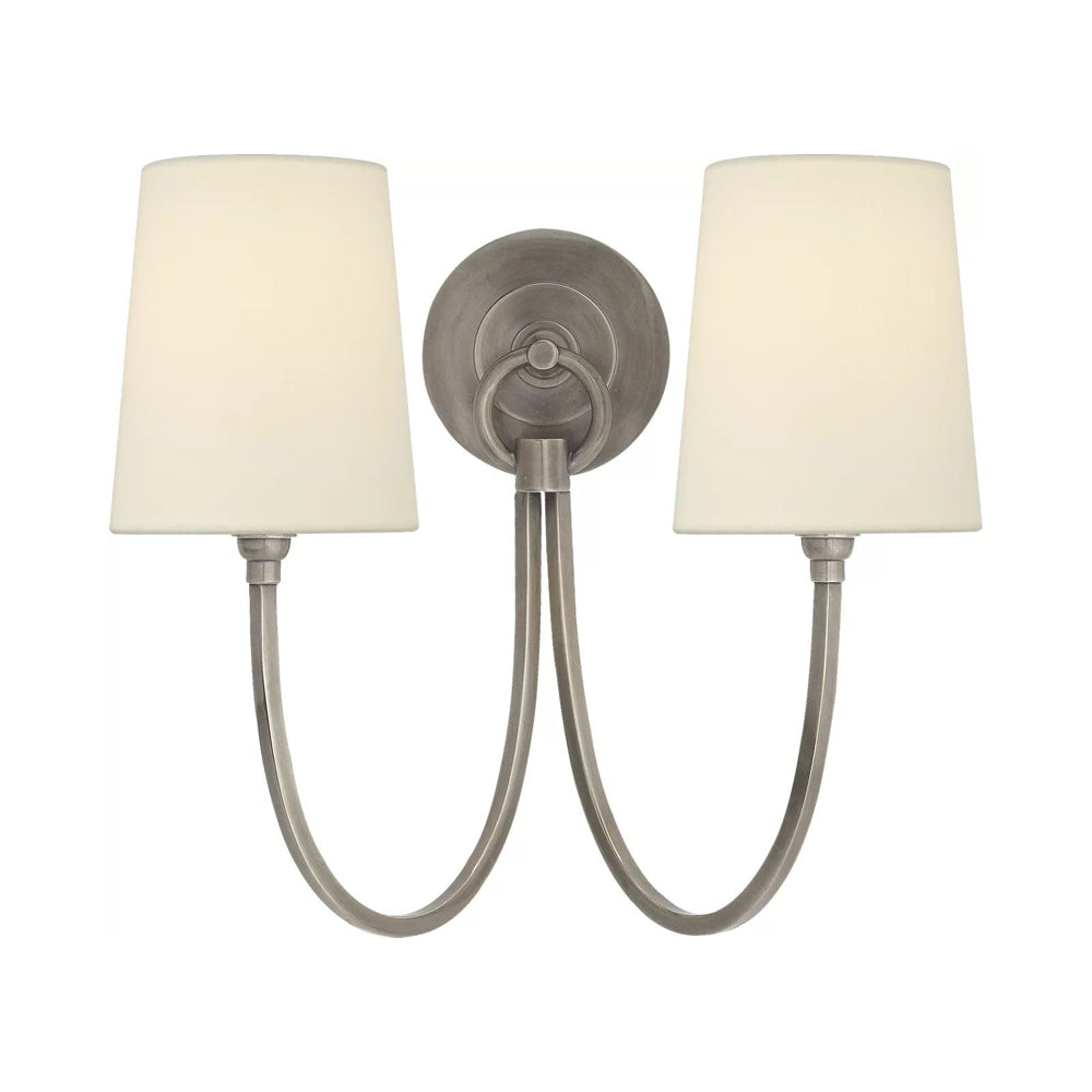 Reed Wall Light in Antique Nickel.