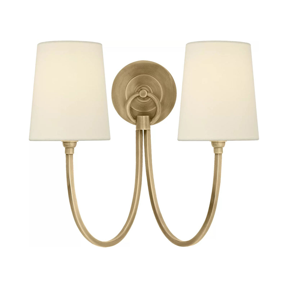 Reed Wall Light in Hand-Rubbed Antique Brass.