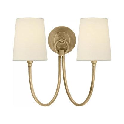 Reed Wall Light in Hand-Rubbed Antique Brass.