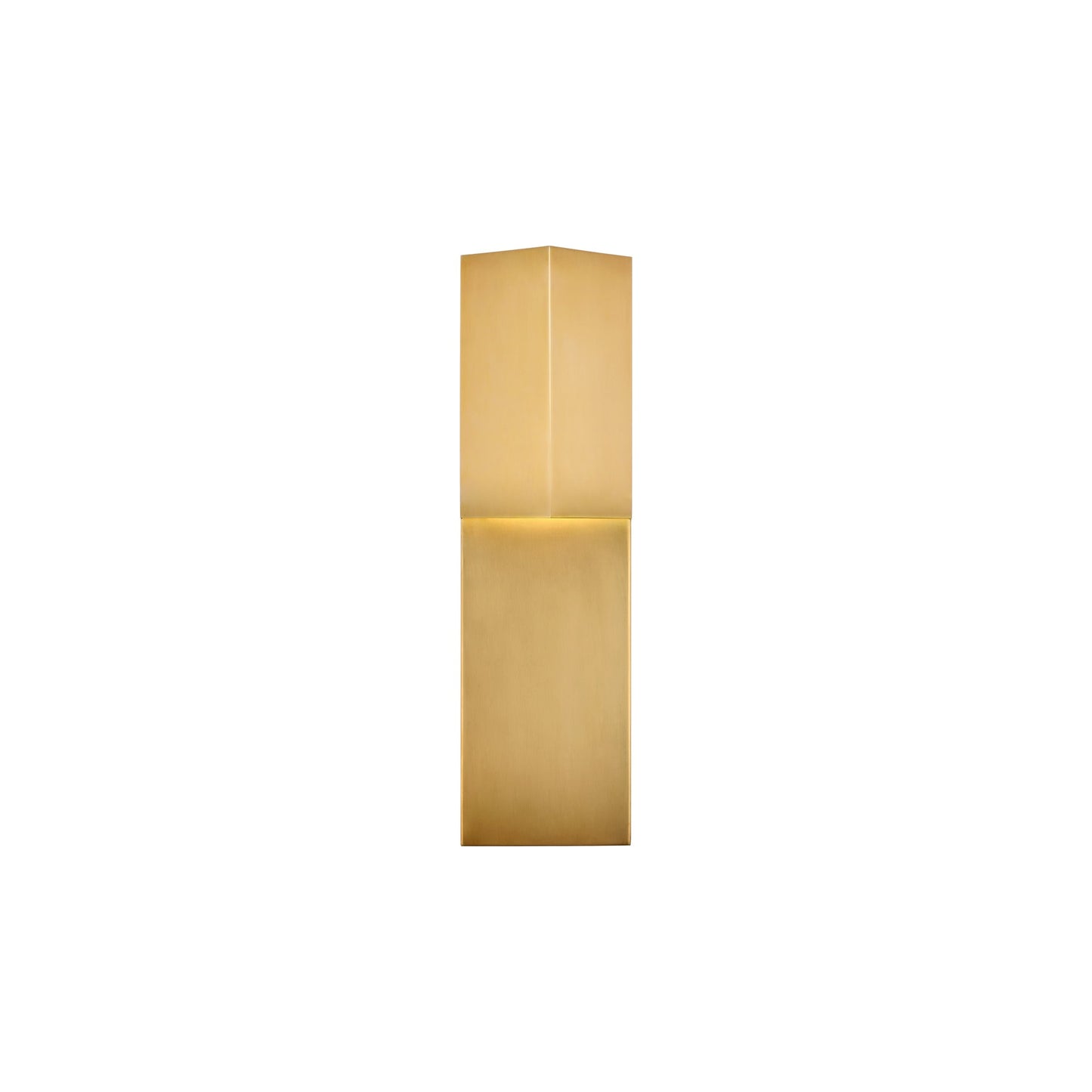 Rega Folded LED Wall Light in Antique-Burnished Brass (Small).