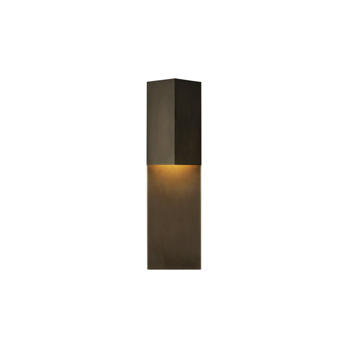 Rega Folded LED Wall Light in Bronze (Small).