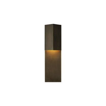 Rega Folded LED Wall Light in Bronze (Small).