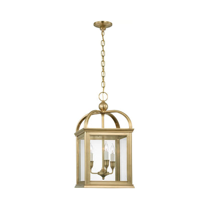 Rhoades Pendant Light in Natural Brass (15.5-Inch).