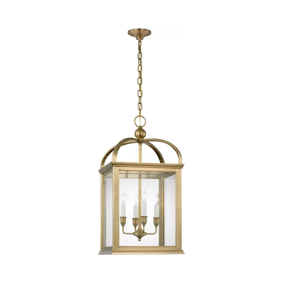 Rhoades Pendant Light in Natural Brass (18.5-Inch).