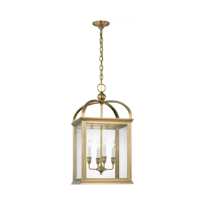 Rhoades Pendant Light in Natural Brass (18.5-Inch).