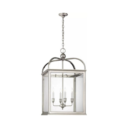 Rhoades Pendant Light in Polished Nickel (24.5-Inch).