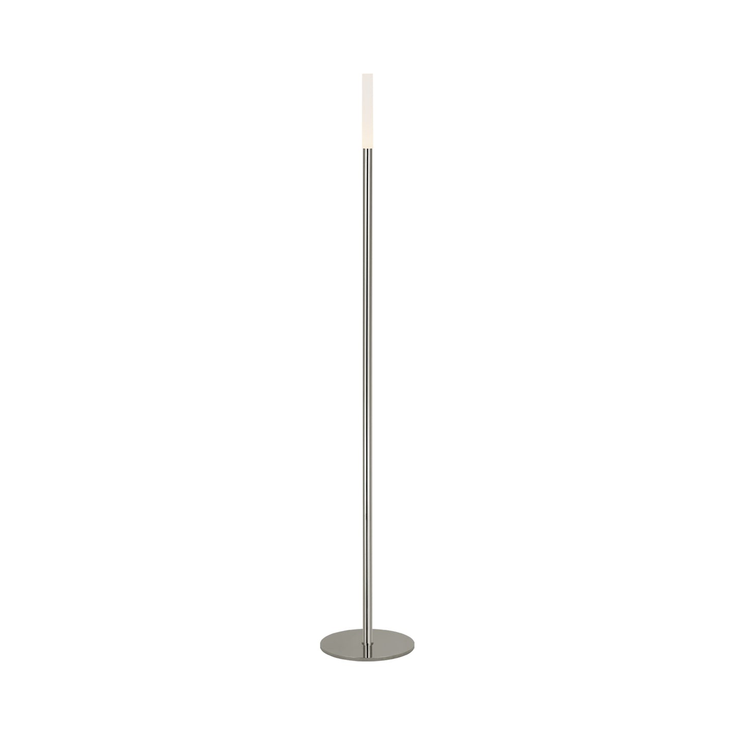 Rousseau LED Floor Lamp in Polished Nickel.