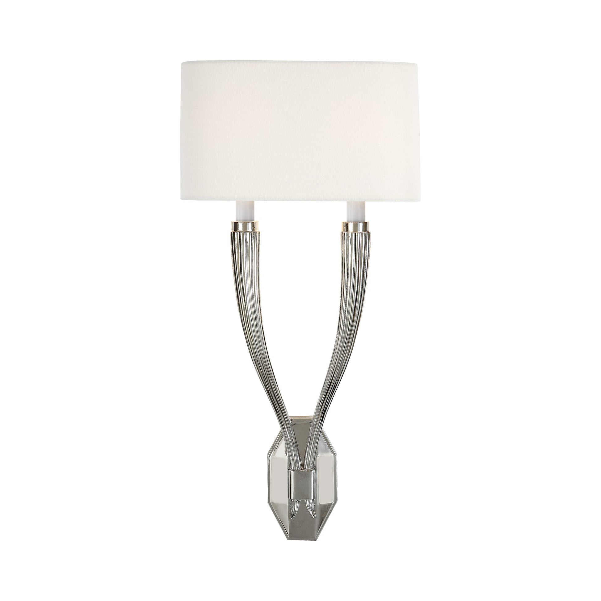 Ruhlmann Wall Light in Polished Nickel (2-Light).