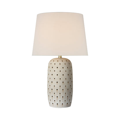 Samara Table Lamp in Dusted Stone.
