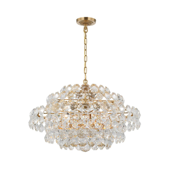 Sanger Chandelier in Hand-Rubbed Antique Brass(Small).