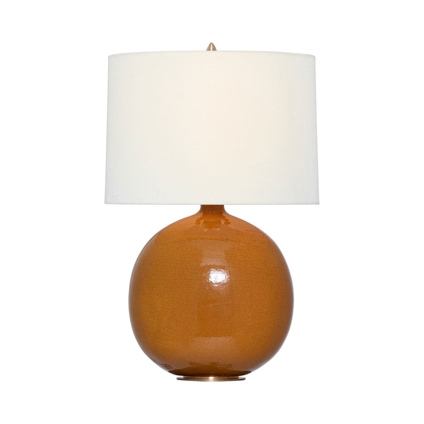 Sao Paulo Table Lamp in Crackled Sienna (Small).