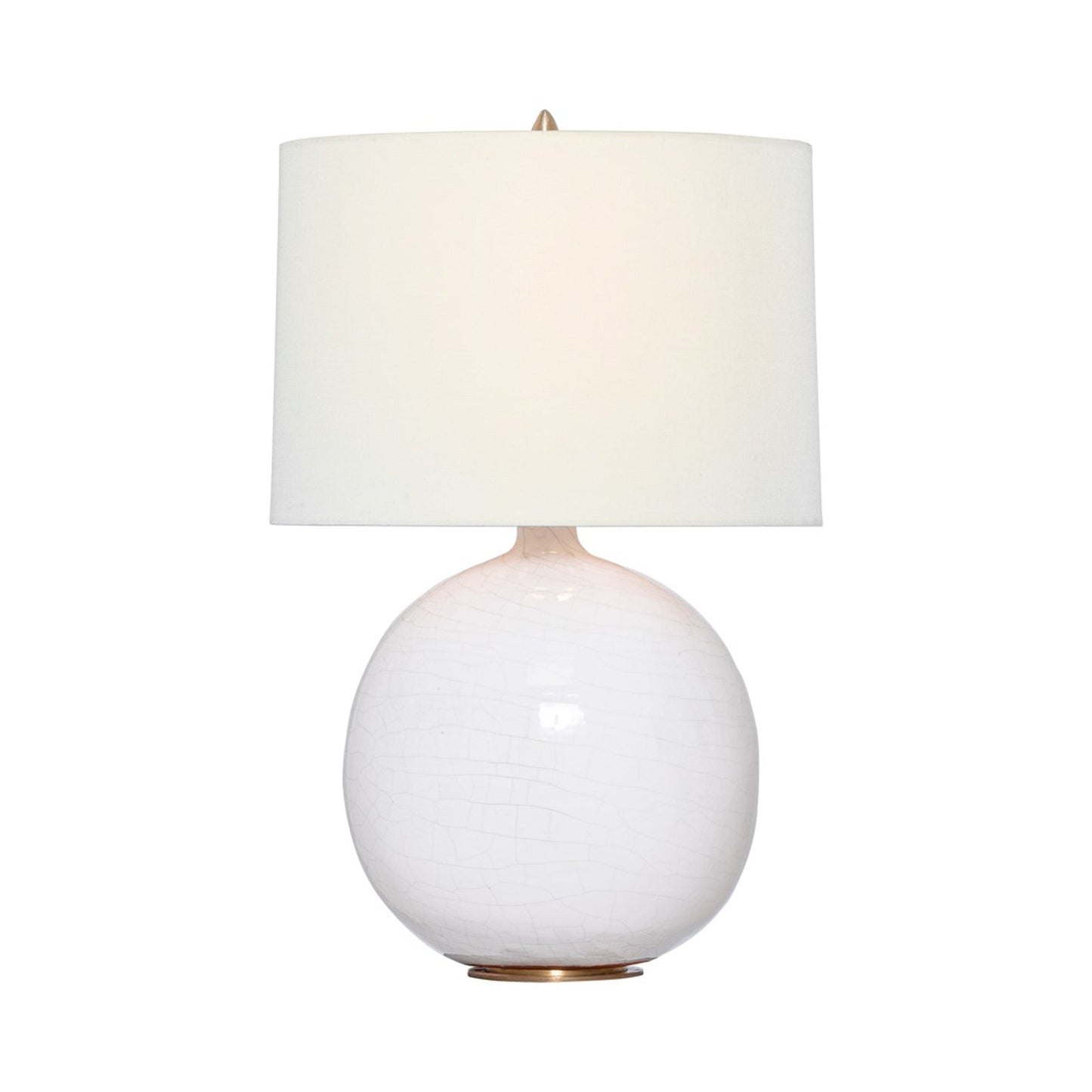 Sao Paulo Table Lamp in Crackled Ivory (Small).