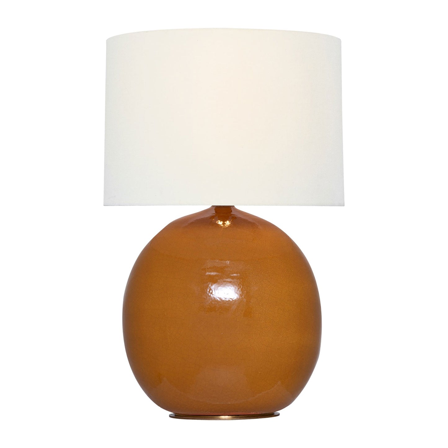 Sao Paulo Table Lamp in Crackled Sienna (Large).