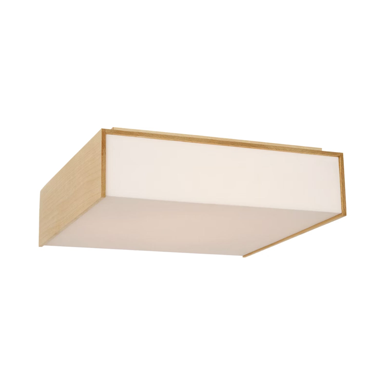 Satori LED Flush Mount Ceiling Light in Natural Maple.