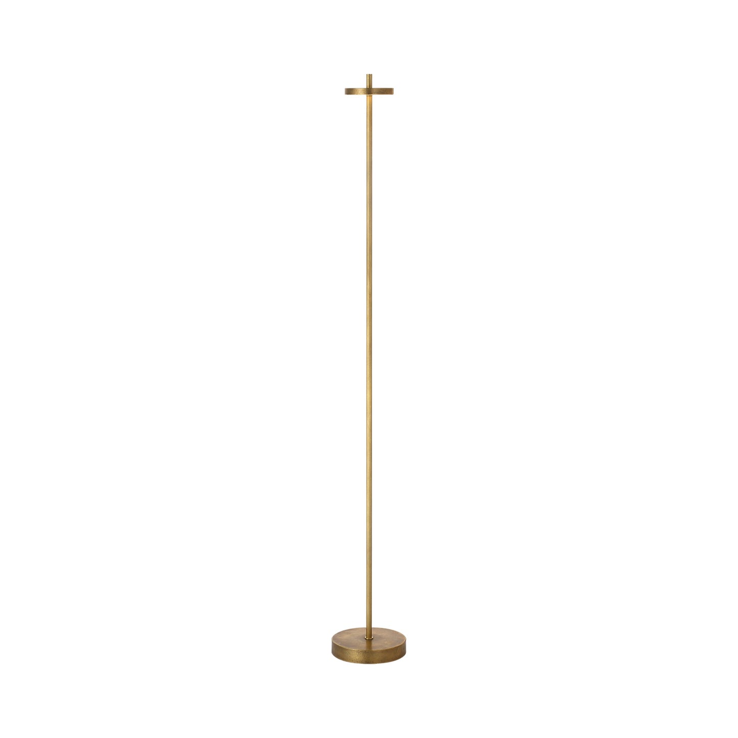 Sene LED Rechargeable Floor Lamp in Museum Brass.