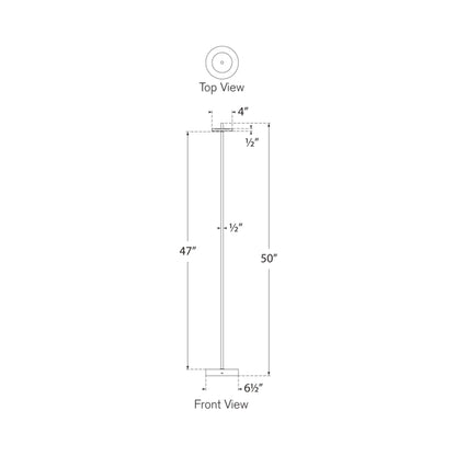 Sene LED Rechargeable Floor Lamp - line drawing.