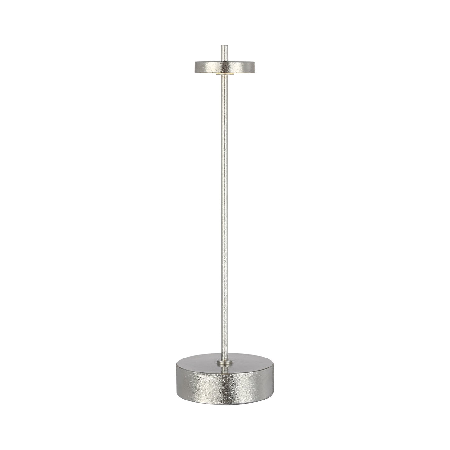 Sene LED Rechargeable Table Lamp in Museum Nickel (Small).