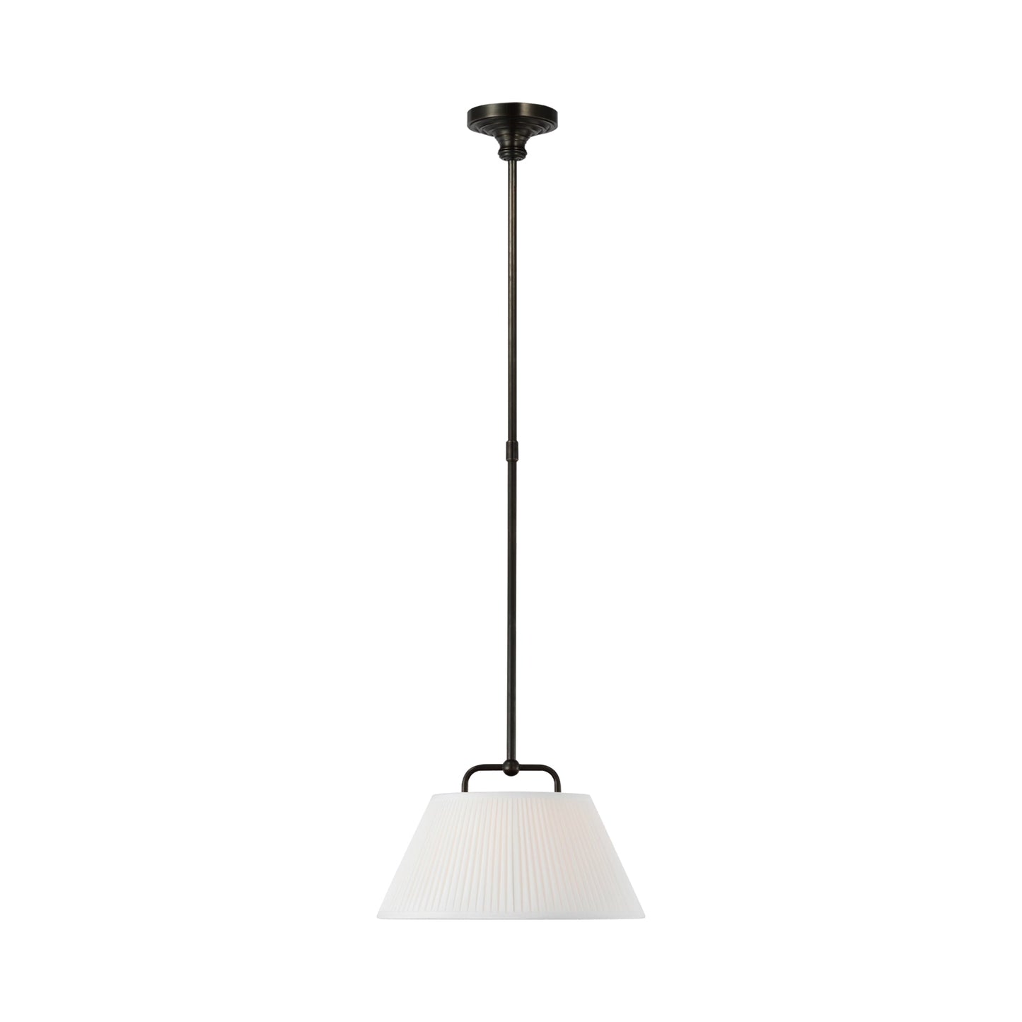 Serrato LED Pendant Light in Bronze (14-Inch).