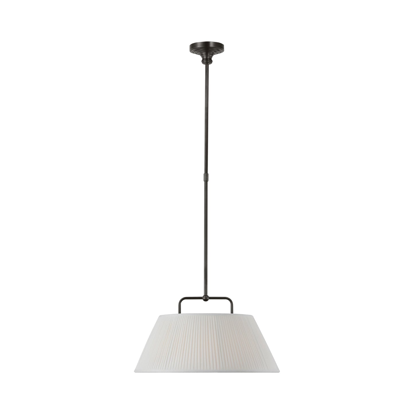 Serrato LED Pendant Light in Bronze (20-Inch).
