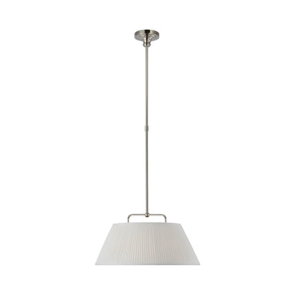 Serrato LED Pendant Light in Polished Nickel (20-Inch).