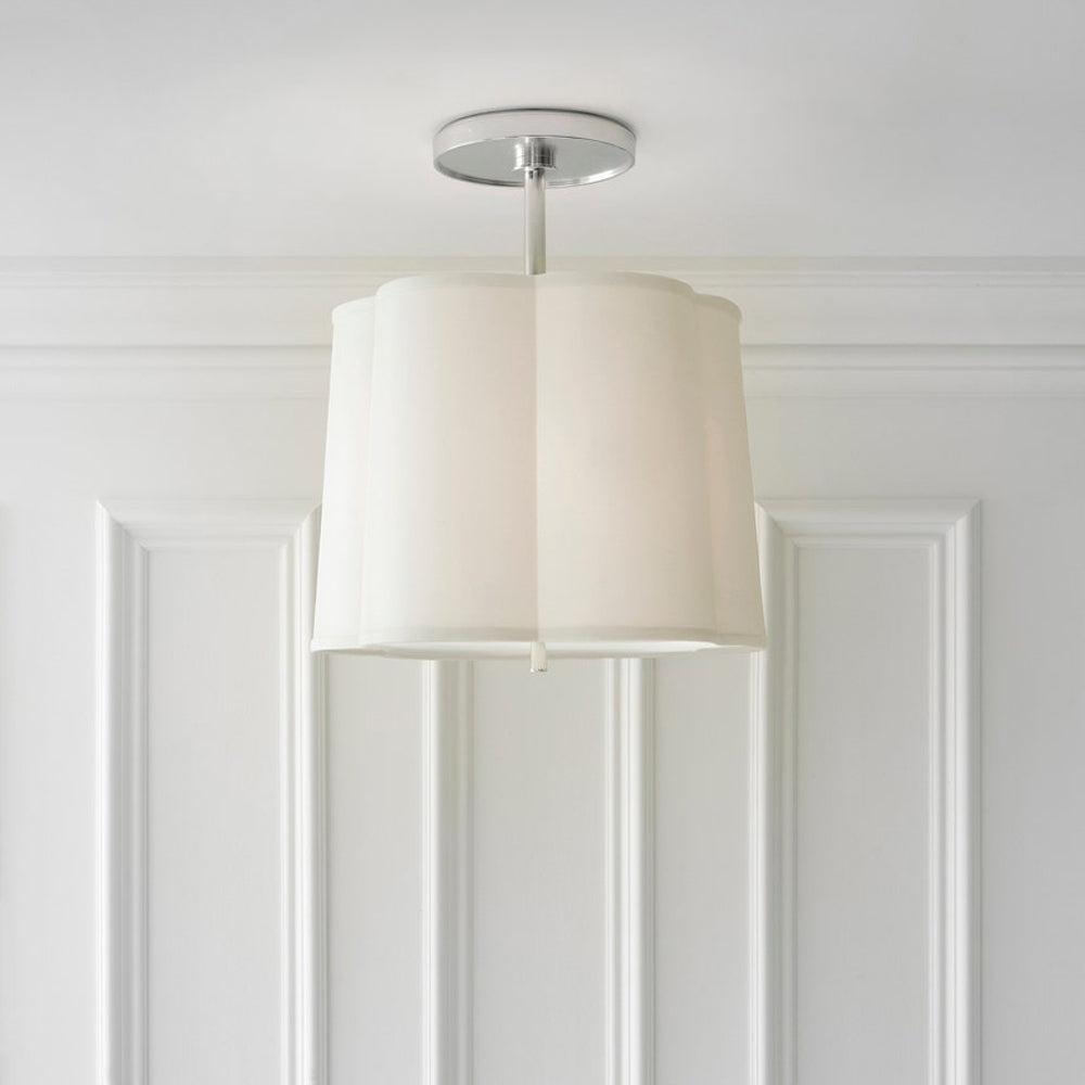 Simple Scallop Pendant Light in Detail.