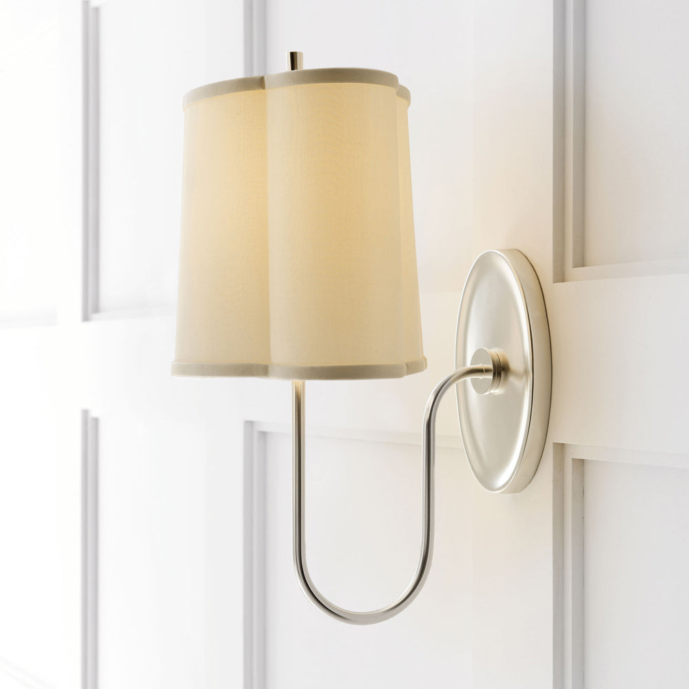 Simple Scallop Wall Light in Detail.