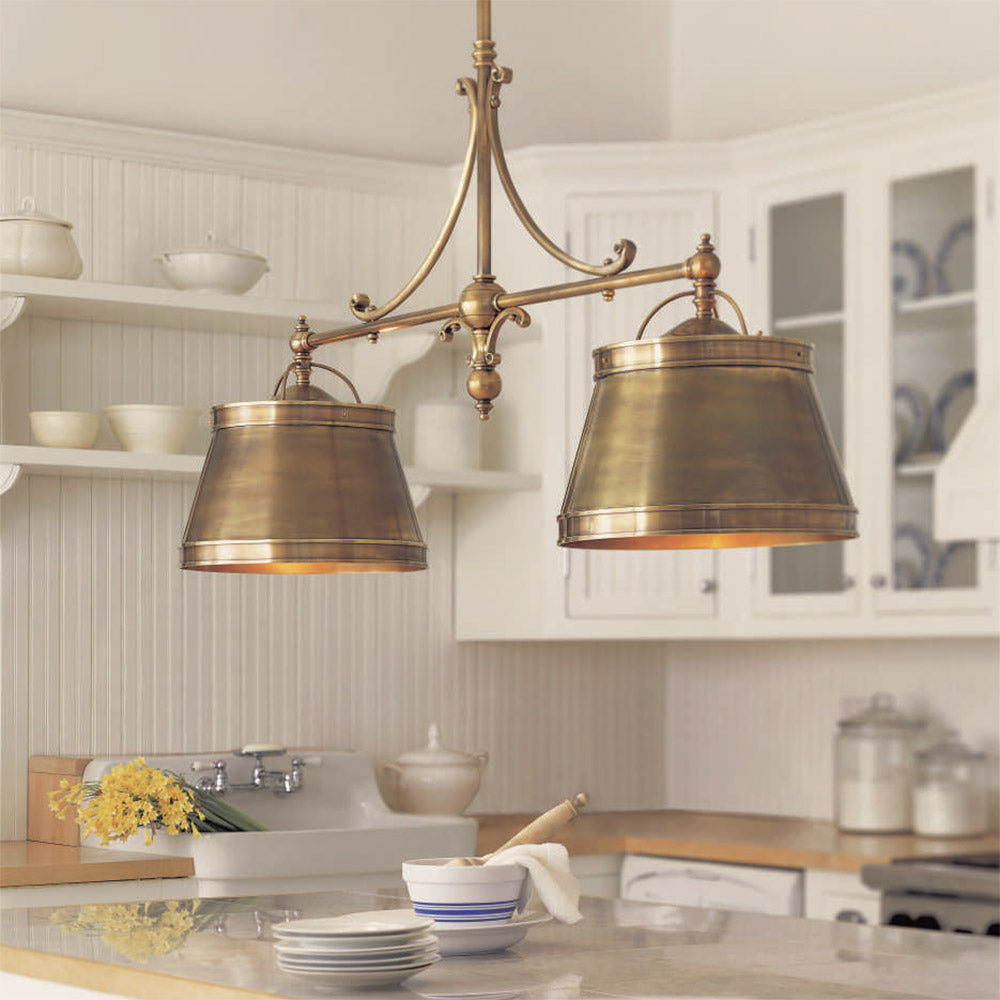 Sloane Double Shop Pendant Light in dining room.