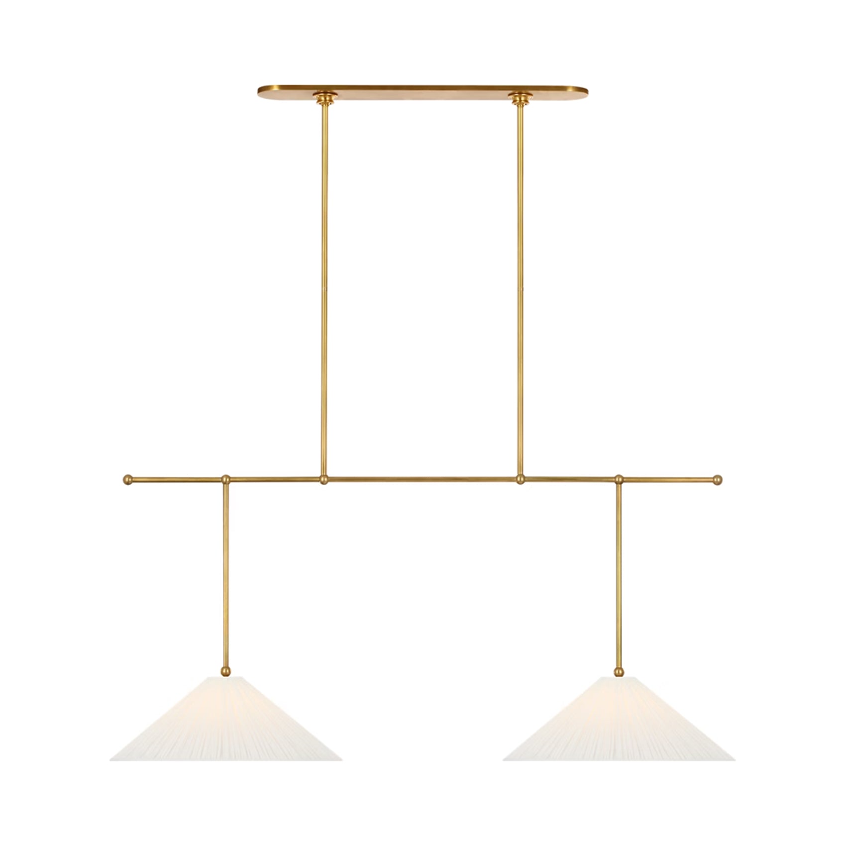 Soren Extended Drop Linear Chandelier in Detail.