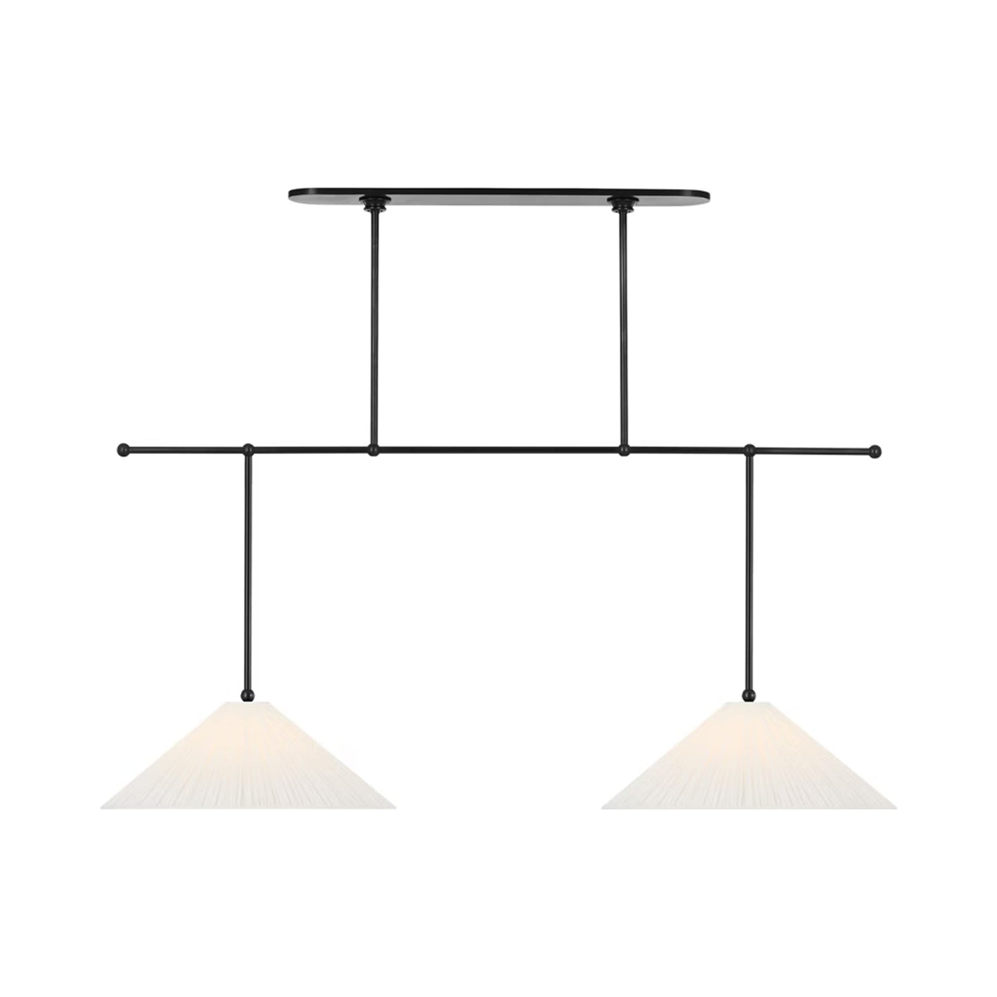 Soren Extended Drop Linear Chandelier in Detail.
