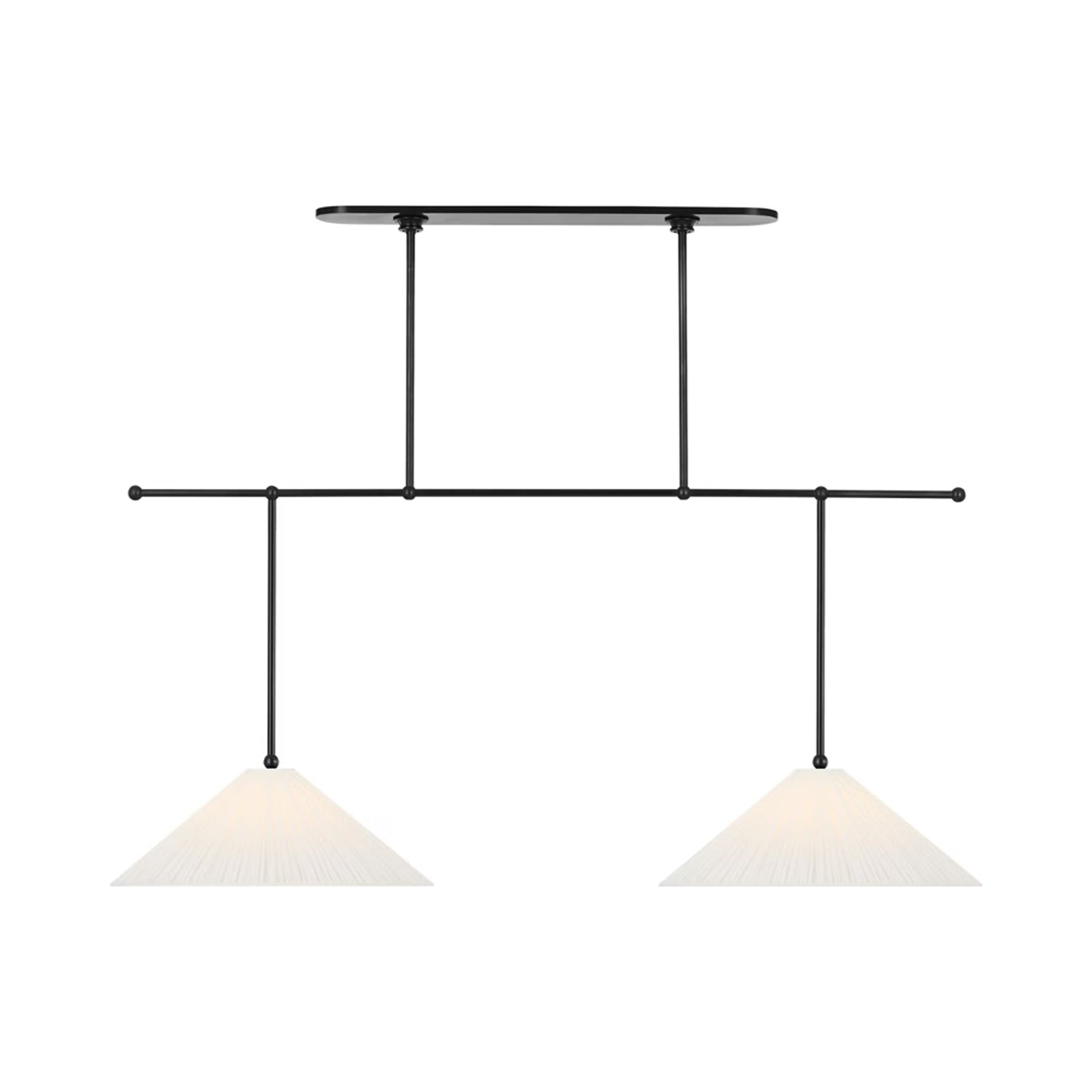 Soren Extended Drop Linear Chandelier in Detail.