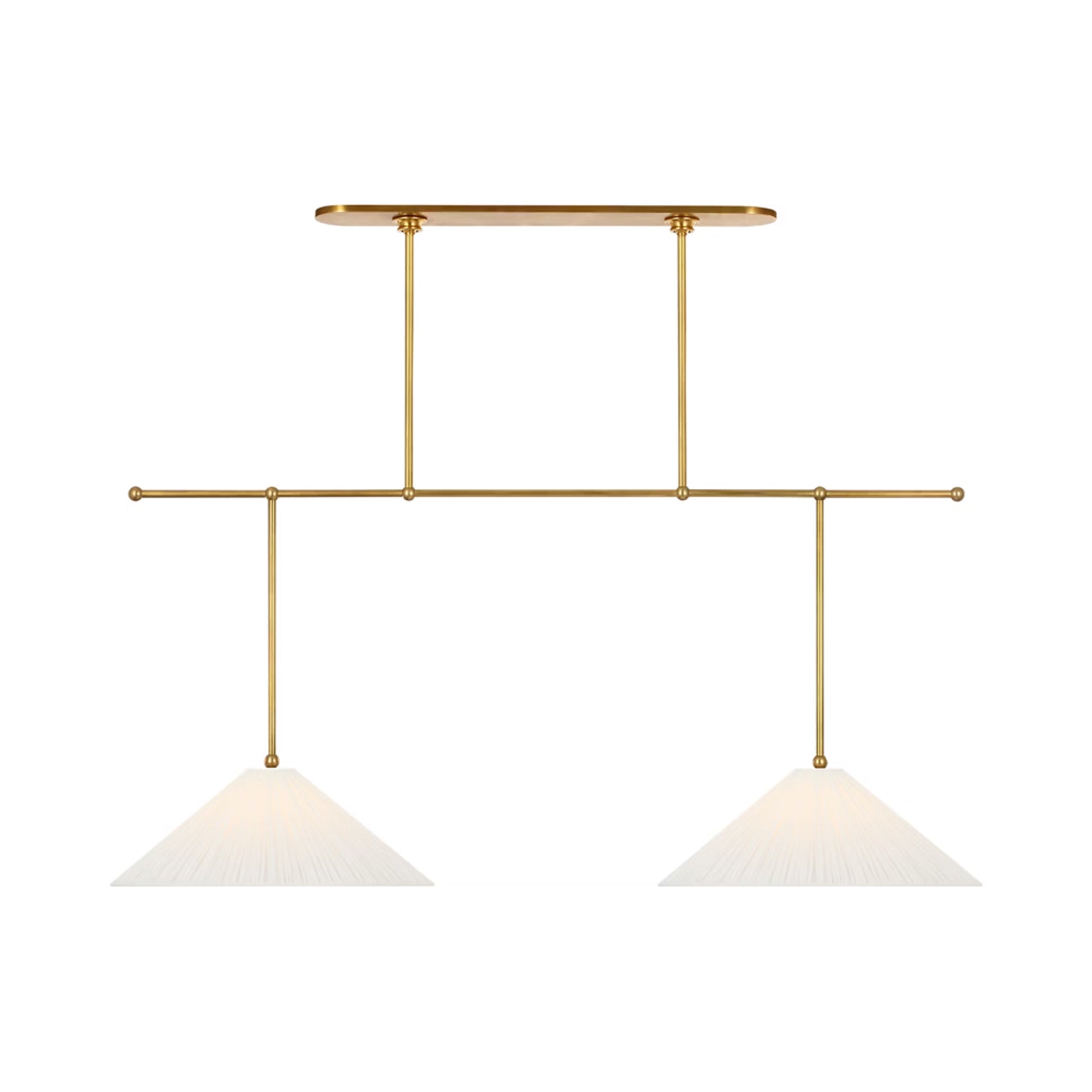 Soren Extended Drop Linear Chandelier in Detail.