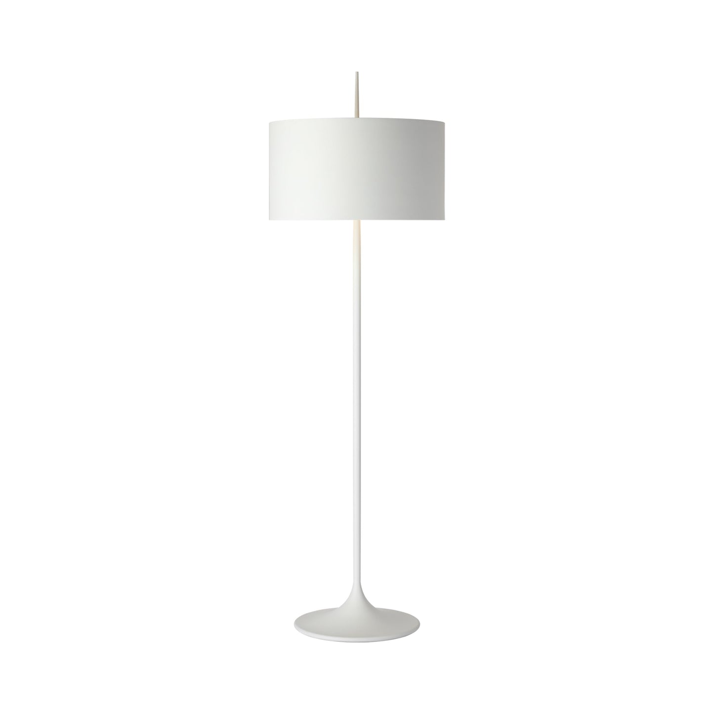 Spinet Floor Lamp in Matte White.