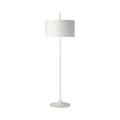 Spinet Floor Lamp in Matte White.
