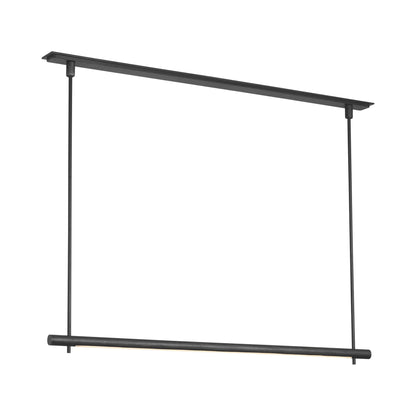 Stahl LED Linear Chandelier in Museum Carbon.