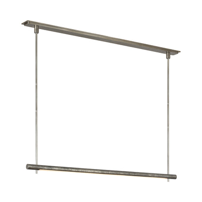 Stahl LED Linear Chandelier in Museum Pewter.